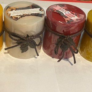 4 Luminessence Candles Haverst Berry, Marshmellow, Pumpkin Butter, Pear Cider